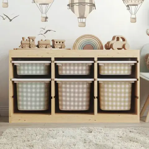 IKEA TROFAST doboz matrica - kockás minta