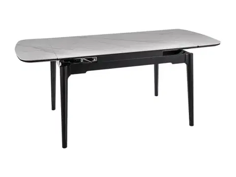 Sento asztal 120(180)x80 fehér/ fekete