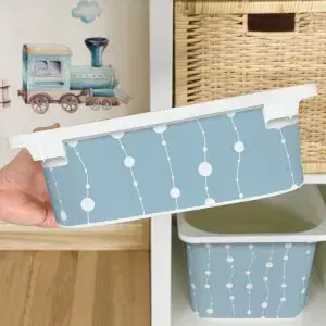 Matrica IKEA TROFAST dobozhoz - Kék láncok
