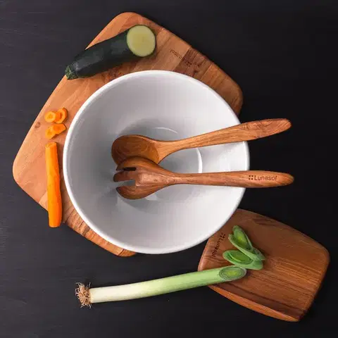 Teakfa salátakanál 30,5 x 6,8 x 1,9 cm - GAYA Wooden - 593738