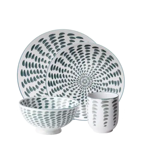 Porcelán készlet 24 db – Gaya Elements Water - W0094