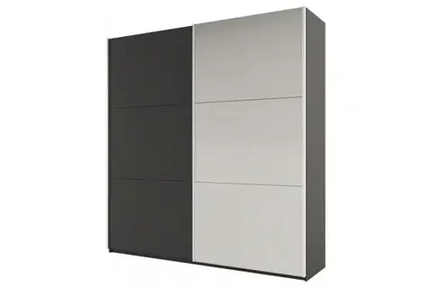 Gardrób XXVIII/200 tükrös gardrób grafit