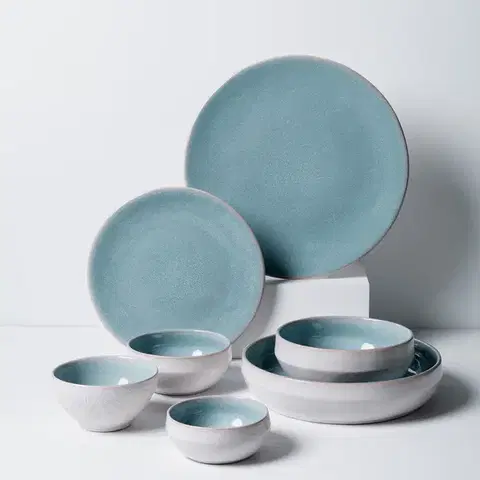 Tányérkészlet 18 db - Gaya Elements Glacial Ice North - 493029