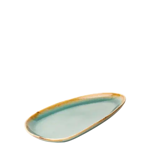 Tányér Triangle Sand türkiszkék 25 cm – Gaya - 451964