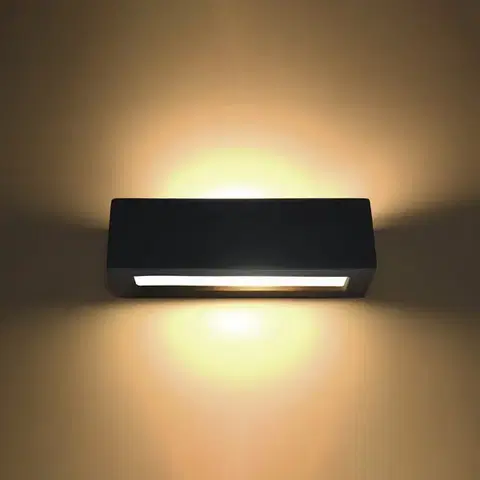 Vega fekete kerámia fali lámpa
