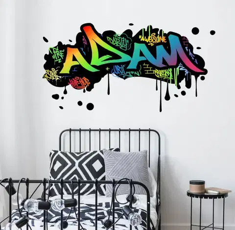 Egyedi névre szóló falmatrica – Graffiti név
