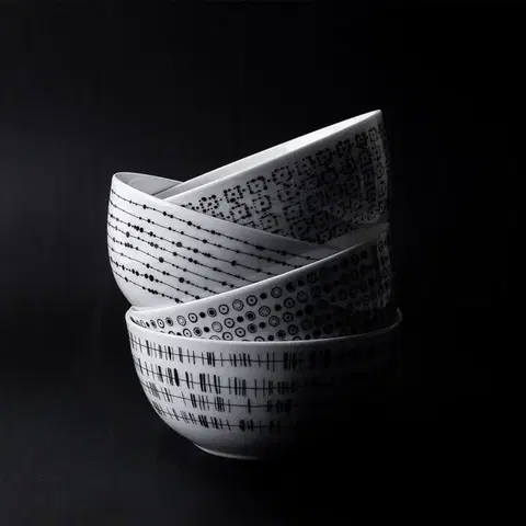 Müzlis tál 14cm szett 4db - Basic Dots - 490823