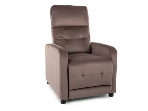 Otus Velvet dönthető fotel cappuccino (Bluvel 38)