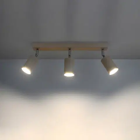 Berg 3 természetes fa mennyezeti lámpa