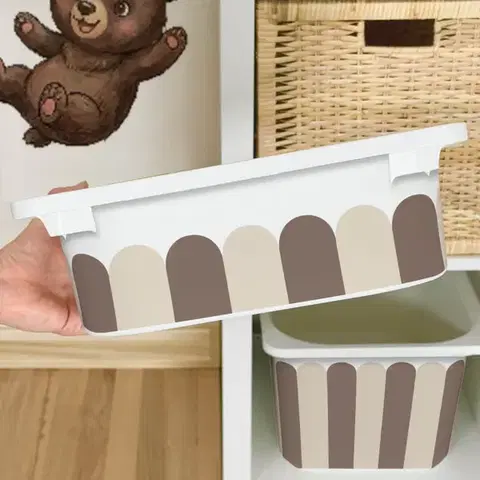 Matrica IKEA TROFAST dobozhoz - Barna ívek