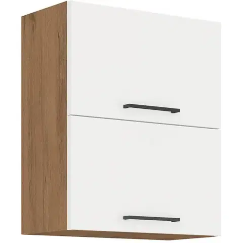 Niki 30. konyha 60 GU-72 2F 60x71,5x31cm fényes fehér/lancelot tölgy