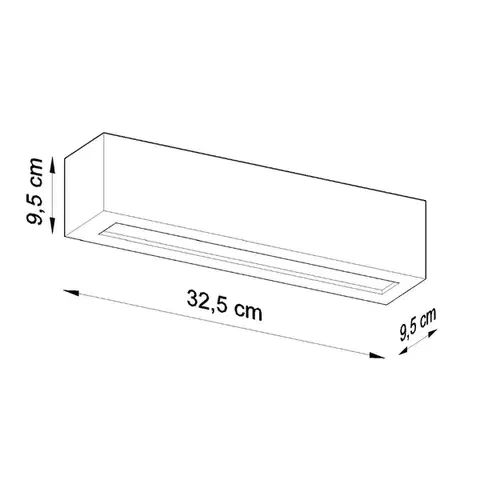 Vega fekete kerámia fali lámpa
