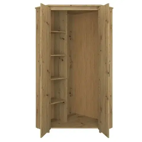 Ayson SZN2D artisan tölgy sarokszekrény