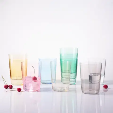 Szürke Tumbler poharak 515 ml készlet 6 db – 21st Century Glas Lunasol META Glass - 322665