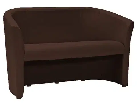 TM-2 kanapé sötét barna textilbőr (EK-18)