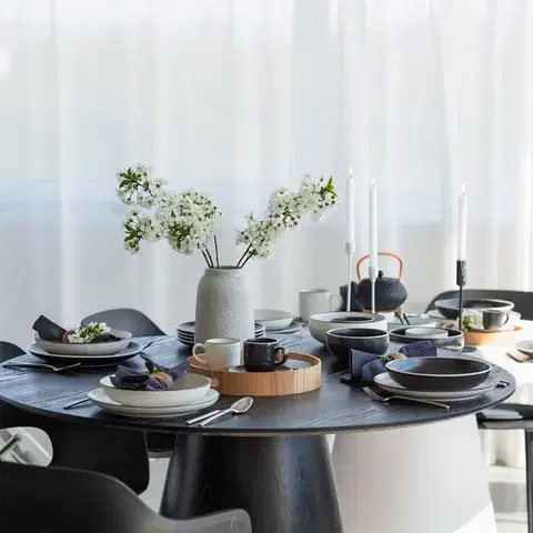 12 darabos kávéskészlet — Elements Yin &amp; Yang black - W0225