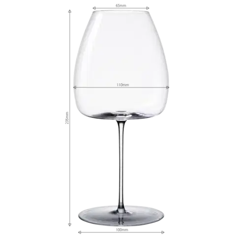 Vörösboros poharak 850 ml-es 2 db-os készlet — Green Wave Platinum Line Lunsaol II - 322902