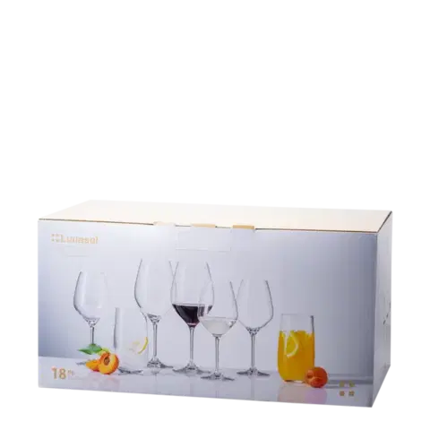 Háztartási pohár kezdőkészlet 18 db – Optima Glas Lunasol - 322683