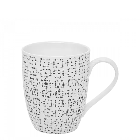 Csésze tejre, teára vagy capuccinora 320 ml szett 3db - Basic Dots - 490822