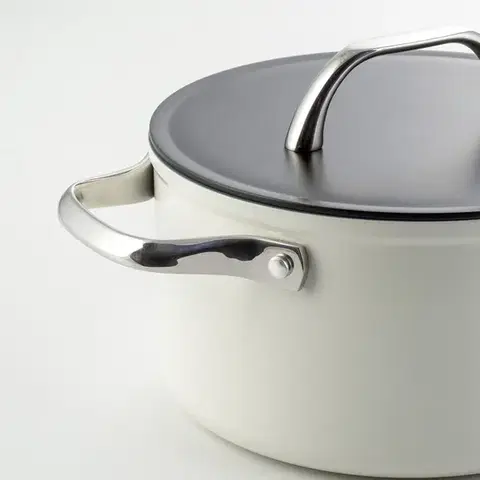 Fazék titán felülettel krémszínű Ø 20 cm - Saturn Terra Lunasol - 601308
