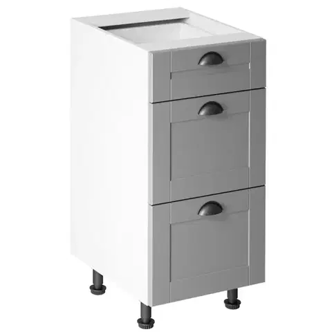 Linea D40S3 - alsó 400-as 4 fiókos szekrény
