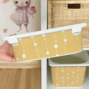Matrica IKEA TROFAST dobozhoz - Sárga láncok