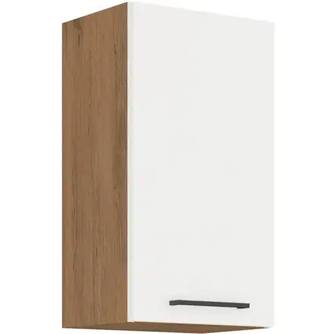 Niki 30. konyha 40 G-72 1F 40x71,5x31cm fényes fehér/lancelot tölgy