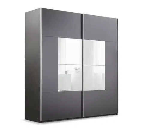 Gardrób XIX/203 tükrös gardrób grafit