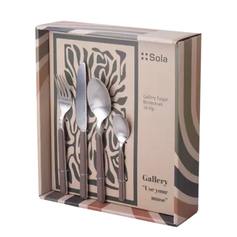 Evőeszközkészlet 16 db — Gallery taupe matt - 133974