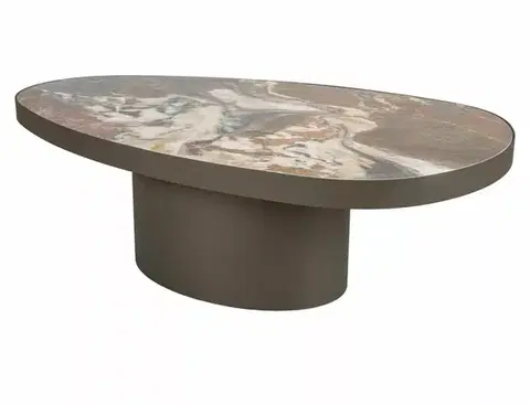 Gusto A Ceramic 118*73 asztalka Patagonia barna/ réz