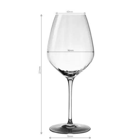 Vörösboros poharak 570 ml-es 6 db-os készlet - Optima Line Glas Lunasol - 322686