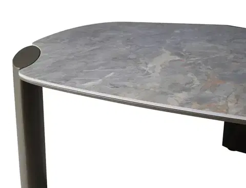 Adoro A Ceramic 118*75 asztalka Grigio szürke/ réz