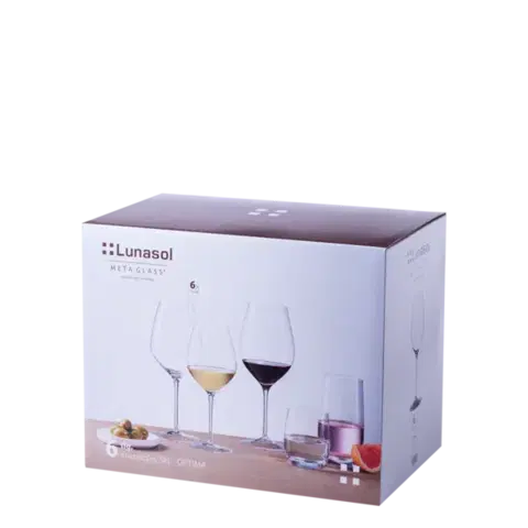 Vörösboros poharak 570 ml-es 6 db-os készlet - Optima Glas Lunasol - 322681