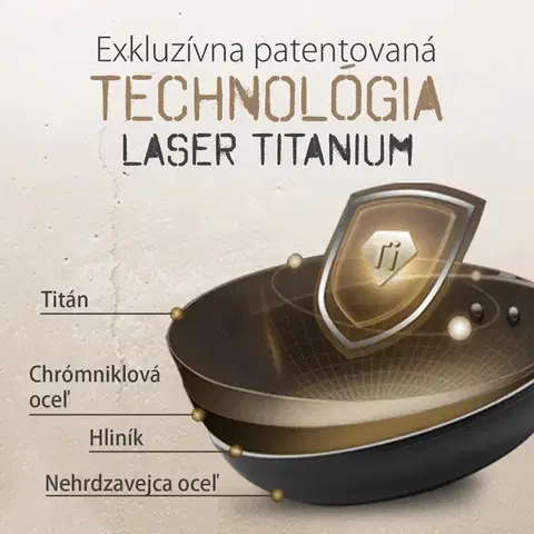 Serpenyő titán felülettel Ø 28 cm — Saturn Terra Lunasol - 601302