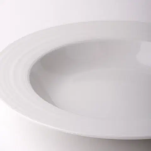 Mélytányér Deco peremmel 22 cm 6 db-os készlet – UNIVERS fehér - 450324
