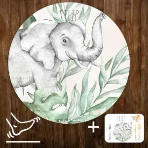 INSPIO szőnyeg babaszobába - Elefánt a SAFARI kollekcióból