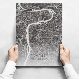 Fali dekoráció - Map of Prague II