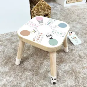 IKEA FLISAT szék matrica - Pasztell férfi állatokkal