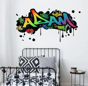 Egyedi névre szóló falmatrica – Graffiti név