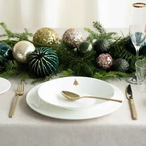 Mély tányér 22 cm — Premium Platinum Line Merry Christmas - 490041