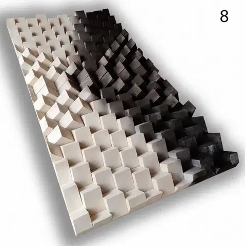 Fali panel 70x140x7cm-design panel - diffúzor 6 szín - 06 - fekete/bordó , 140x70x7cm