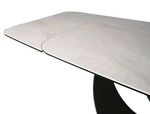 Infinity Ceramic 160(240)*95 bővíthető étkező asztal Taj Mahal bézs/ réz