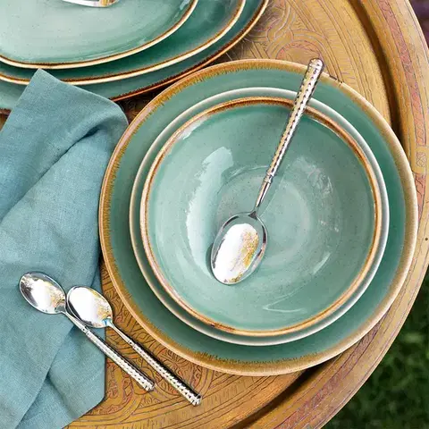 Lapos tányér Sand türkiszkék 28 cm – Gaya - 451958