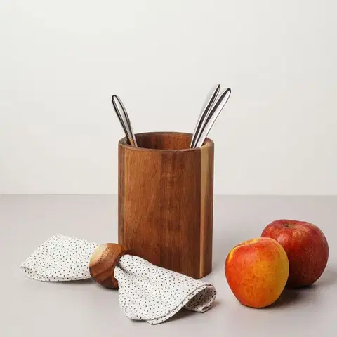 Akácfa eszköztartó 17.8 cm o 12.7 cm - FLOW Wooden - 593707