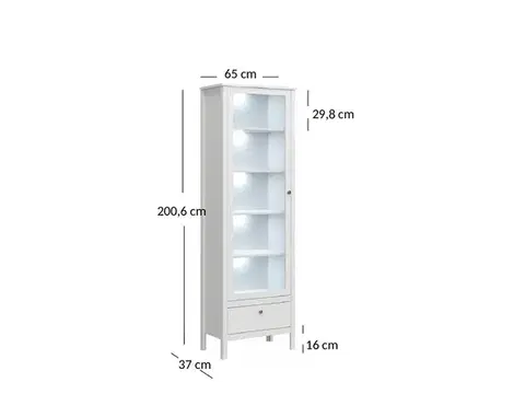 Ole W1W1S fehér [1839-133] vitrin