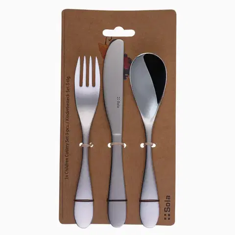 Evőeszközkészlet gyermekek számára 3db - Alpha - 130705