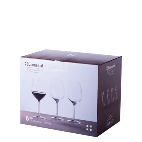 Vörösboros poharak 570 ml-es 6 db-os készlet - Optima Glas Lunasol - 322681