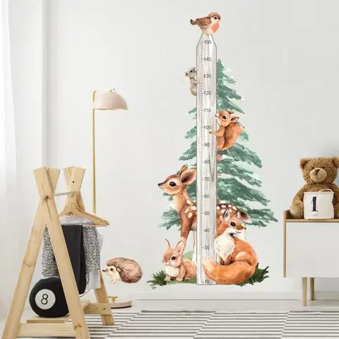 Magasságmérő matrica - Forest és erdei állatkák