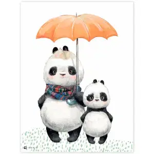 Gyerekszoba dekoráció - Két panda maci