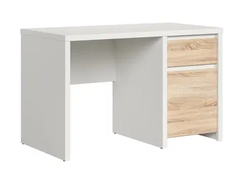 Kaspian BIU1D1S/120 íróasztal sonoma/ fehér